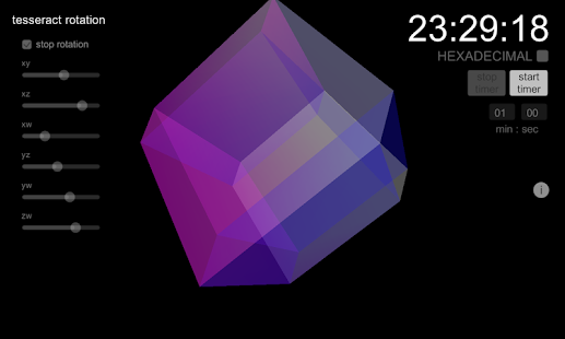 How to install Tesseract 4D Cube + (HEX)Clock 1.0.2 unlimited apk for bluestacks
