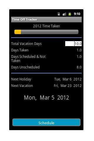 Time Off Tracker