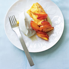 Fresh Plums with Polenta Cake