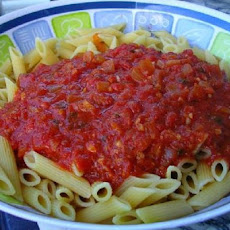 Pasta with Spicy Sun-Dried-Tomato Cream Sauce