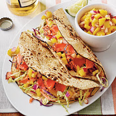Sweet-and-Spicy Salmon Tacos