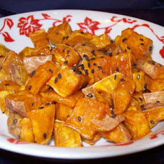 Fried Sweet Potatoes With Honey