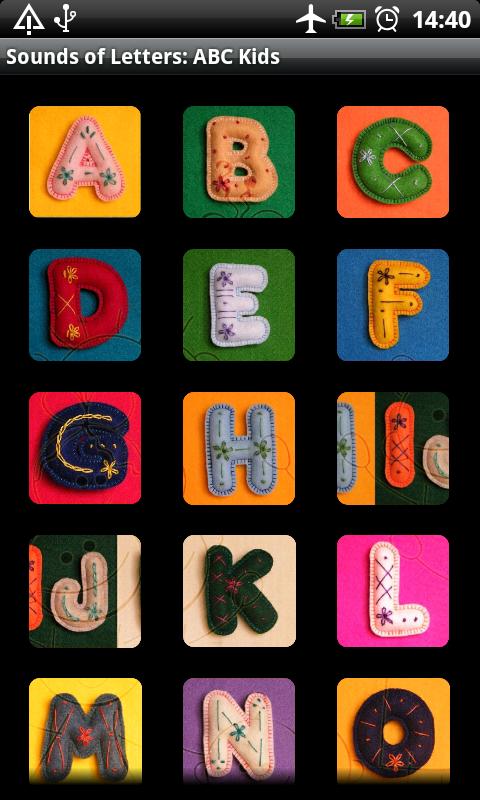 Android application Sounds of Letters: ABC screenshort