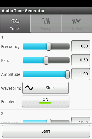 Audio Tone Generator