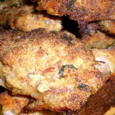 Oven Fried Corn Muffin Chicken