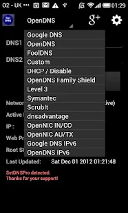 Set DNS Screenshot