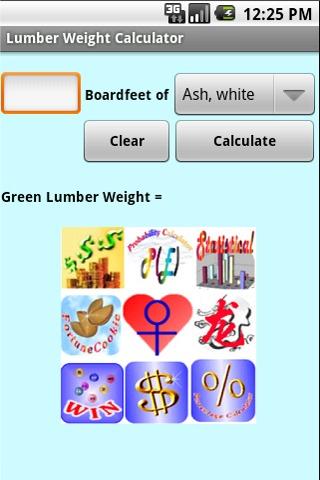 Lumber Weight Calculator