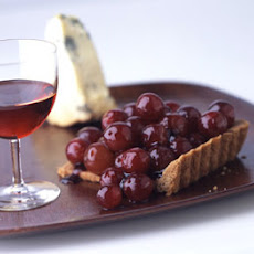 Port-Glazed Grape Tarts with Pecan Crust
