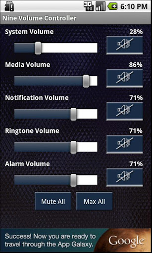 Nine Volume Controller