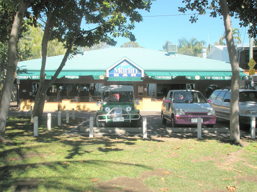 Mini Moke outside the Marlin Bar