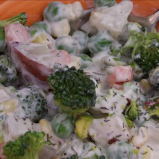 Garden Vegetable Pistachio Potato Salad
