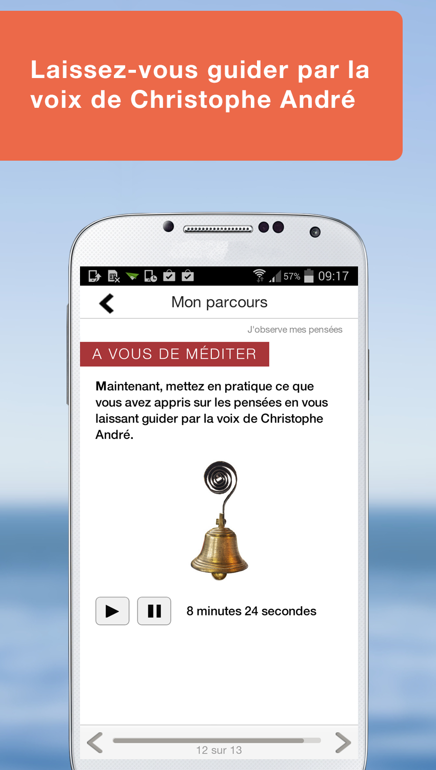 Android application Méditer avec Christophe André screenshort