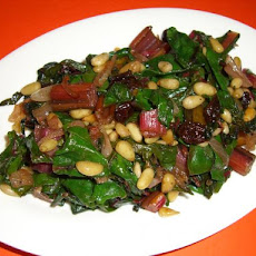 Braised Swiss Chard With Raisins and Pine Nuts