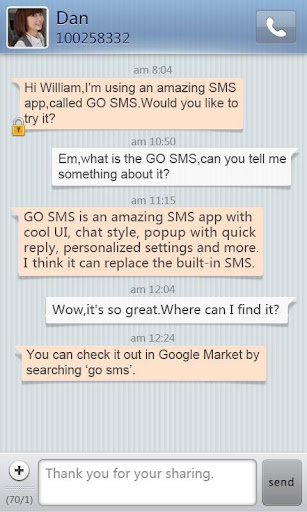 GO SMS Pro SimpleStripe theme
