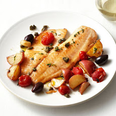 Baked Tilapia With Tomatoes and Potatoes