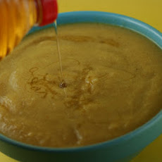CrockPot Roasted Cauliflower Soup with Curry and Honey