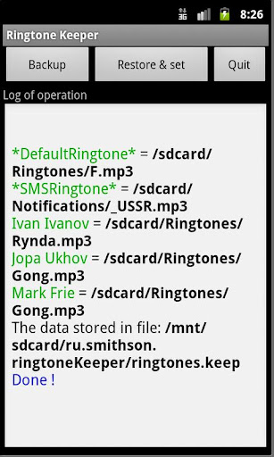 Ringtone Keeper