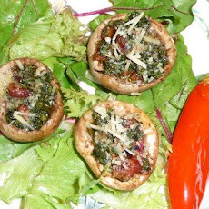 Mushroom Kilpatrick on Barbecue Crostini