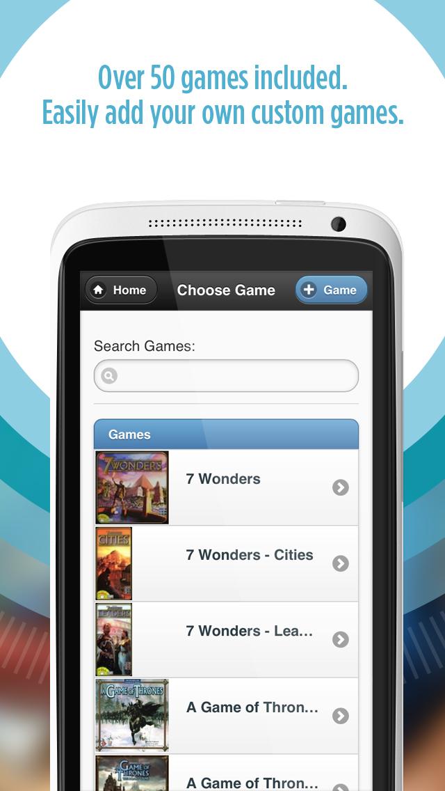 Android application ScoreGeek screenshort