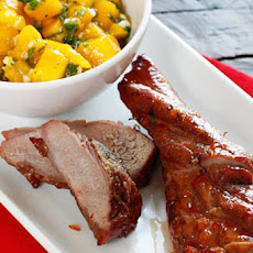 Sweet and Fiery Pork Tenderloin with Mango Salsa