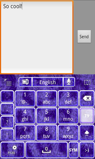 【免費個人化App】GO Keyboard  - Purple Fur-APP點子