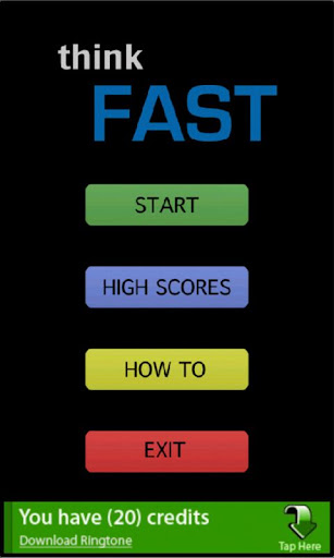 【免費街機App】Think Fast-APP點子