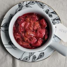 Roasted Rhubarb with Cardamom and Vanilla