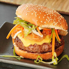 Sweet Barbecue Kim-cheese Burgers
