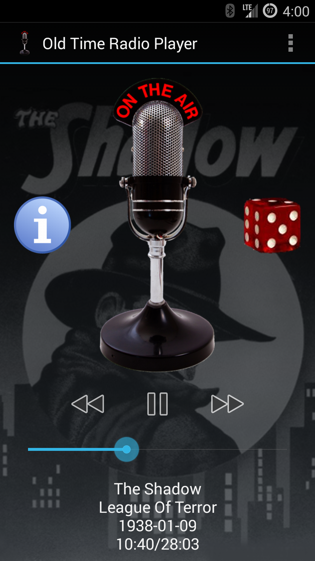 Android application Old Time Radio Player (no ads) screenshort