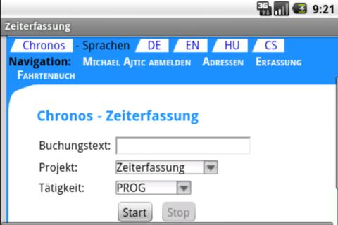 Chronos Zeiterfassung NFC