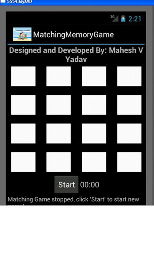 Matching Memory Game