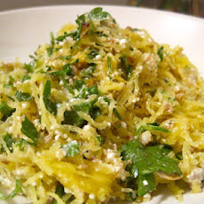 Spaghetti Squash with Ricotta, Hazelnuts & Parsley
