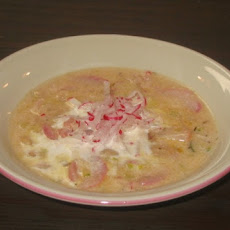 Crème de Radish-Pancetta Soup