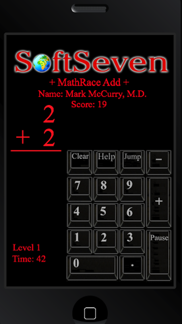 Android application MathRace Plus screenshort