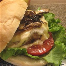 Kickin' Turkey Burger with Caramelized Onions and Spicy Sweet Mayo