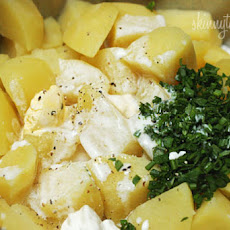 Skinny Buttermilk Mashed Potatoes with Chives