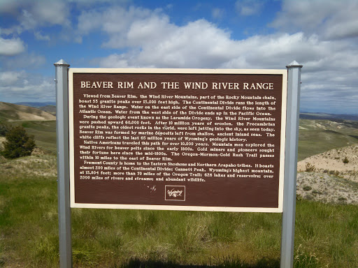 Beaver Rim and the Wind River Range