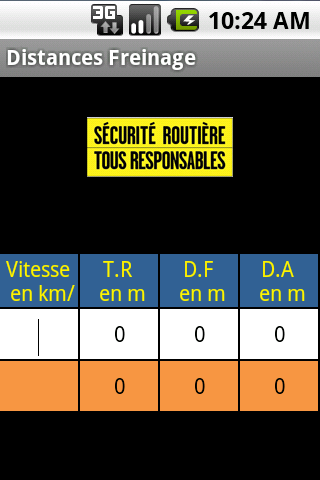 Distances Freinage