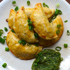 Potato and Corn Empanadas with Aji
