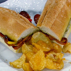 Chaurice and Sauteed Pepper Hoagies