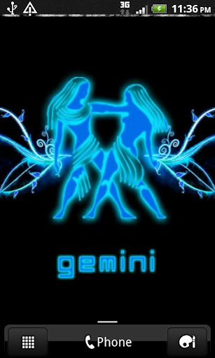 【免費個人化App】GEMINI - Neon Blue Clock-APP點子