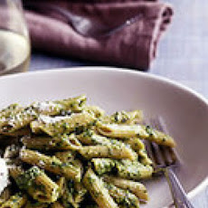 Whole Wheat Penne with Pesto and Ricotta