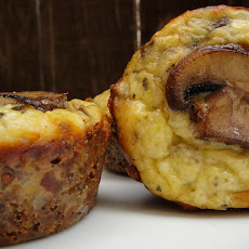 Mushroom and Sourdough Crusted Cremini Mini Quiches
