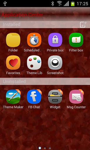 【免費個人化App】GO SMS Theme Marble RED-APP點子