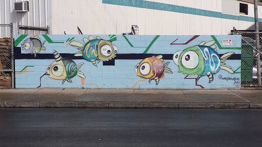 Big Eyed Fish Mural
