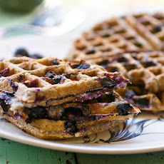 Blueberry Oatmeal Waffles