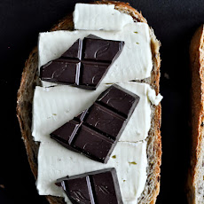 Roasted Strawberry, Brie + Chocolate Grilled Cheese