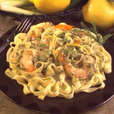 Pesto and Pasta with Lemon and Shrimp