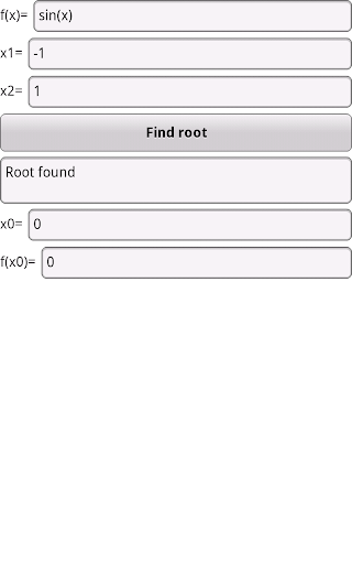 Root Finder