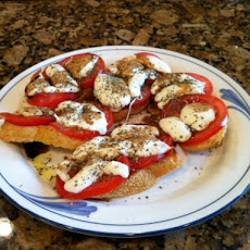 Fresh Tomato and Mozzarella on Toast